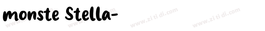 monste Stella字体转换